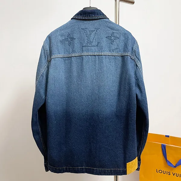 【快適な着心地♪】ルイヴィトン デニム モノグラムジャケット コピー★ワークウェアオーバーシャツ 1AIK79