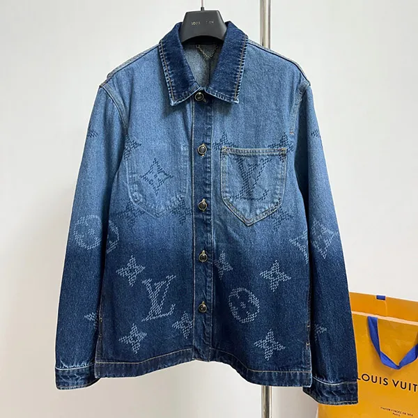 【快適な着心地♪】ルイヴィトン デニム モノグラムジャケット コピー★ワークウェアオーバーシャツ 1AIK79