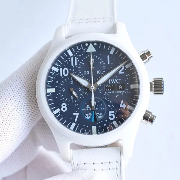 IWC コピー ホワイト セラミック パイロット防水腕時計 ポラリス・ドーン iwz52321