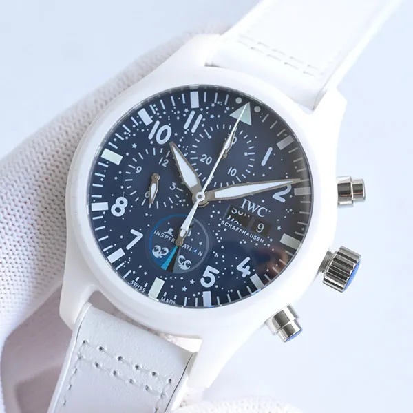 IWC コピー ホワイト セラミック パイロット防水腕時計 ポラリス・ドーン iwz52321