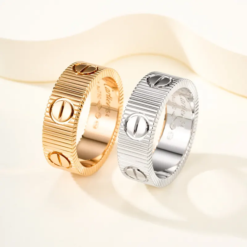 一目惚れ♪カルティエ n級品 LOVE ウェディング リング 18K 金 2色展開 kad00902