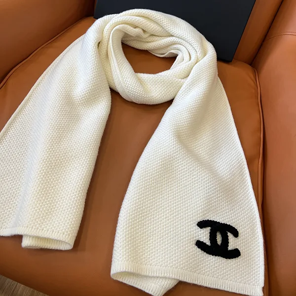 モノトーン♡エレガントなデザイン【シャネル】マフラー shp15306
