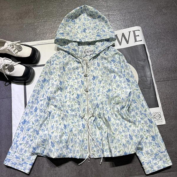 ロエベ☆フーデッド ジャケット 偽物(シルクブレンドタフタ)S359Y02XEJ S359Y02XEJ