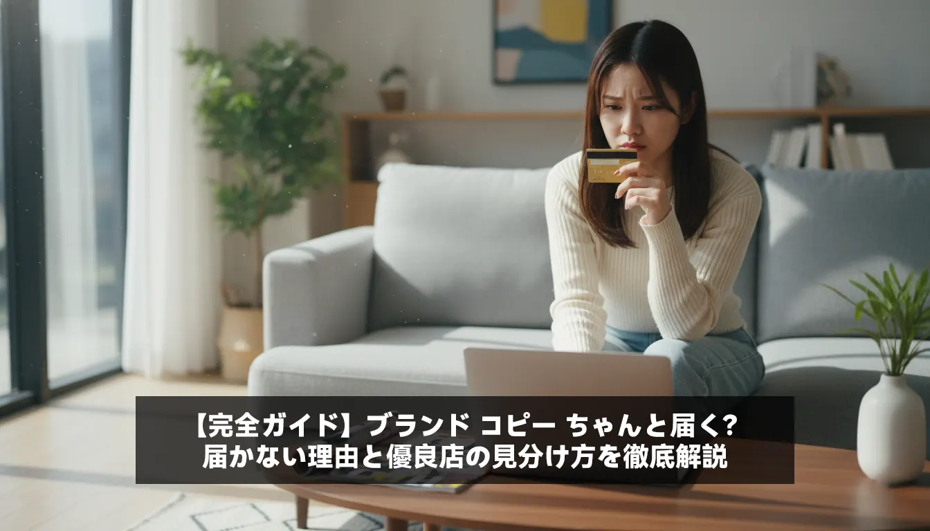 【完全ガイド】ブランド コピー ちゃんと届く?届かない理由と優良店の見分け方を徹底解説
