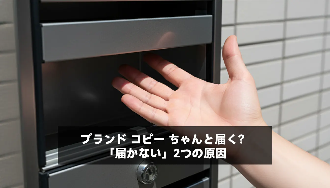 ブランド コピー ちゃんと届く?「届かない」2つの原因