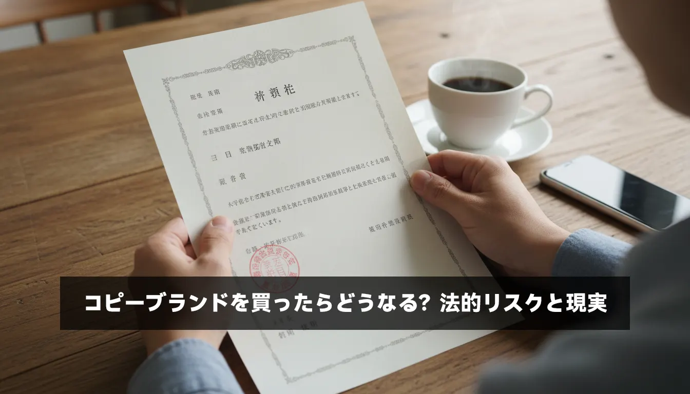 コピーブランドを買ったらどうなる?法的リスクと現実