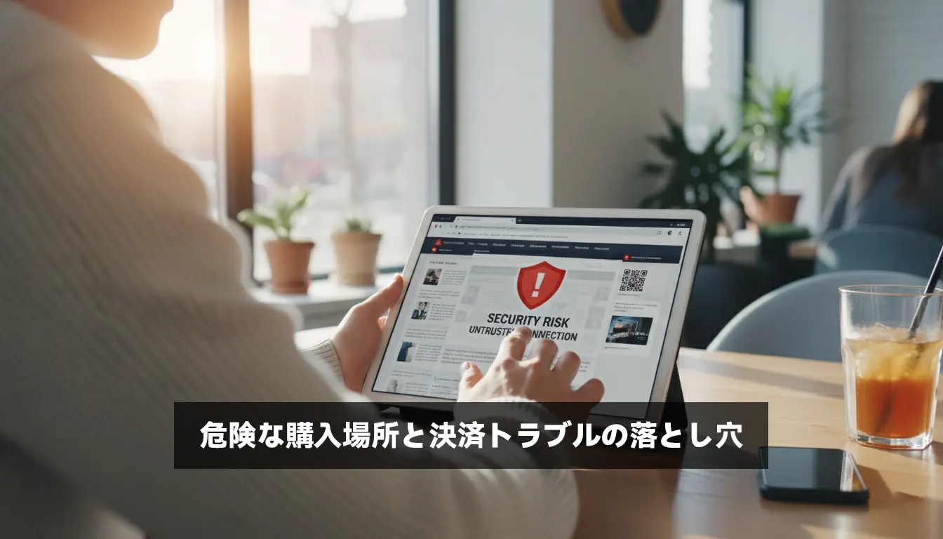 危険な購入場所と決済トラブルの落とし穴