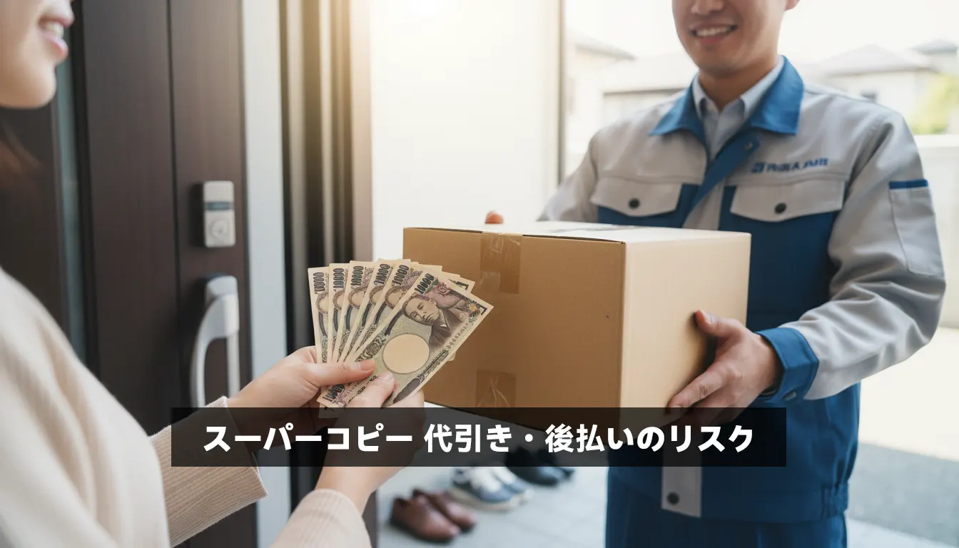 スーパーコピー 代引き・後払いのリスク