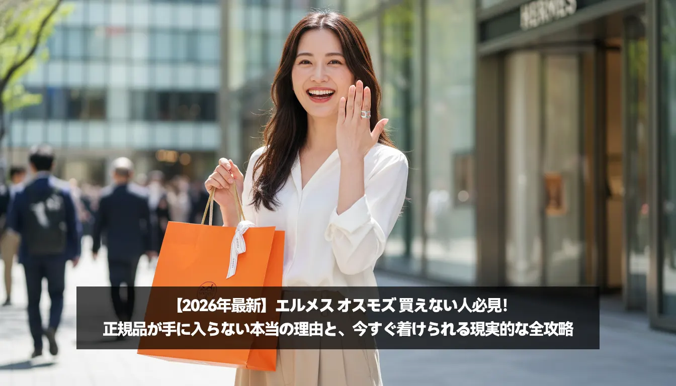 【2026年最新】エルメス オスモズ 買えない人必見!正規品が手に入らない本当の理由と、今すぐ着けられる現実的な全攻略