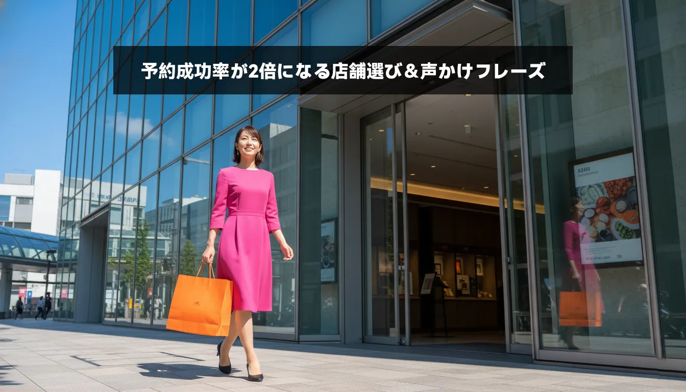 予約成功率が2倍になる店舗選び&声かけフレーズ