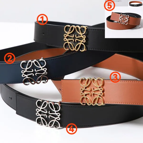 ロエベ ベルト スーパーコピー ANAGRAM BELT リバーシブル カラー6色 E619238X12