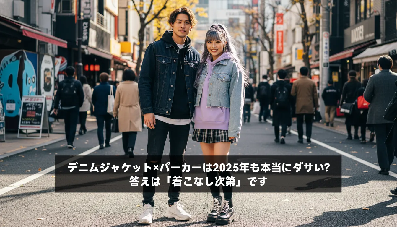 デニムジャケット×パーカーは2025年も本当にダサい？答えは「着こなし次第」です