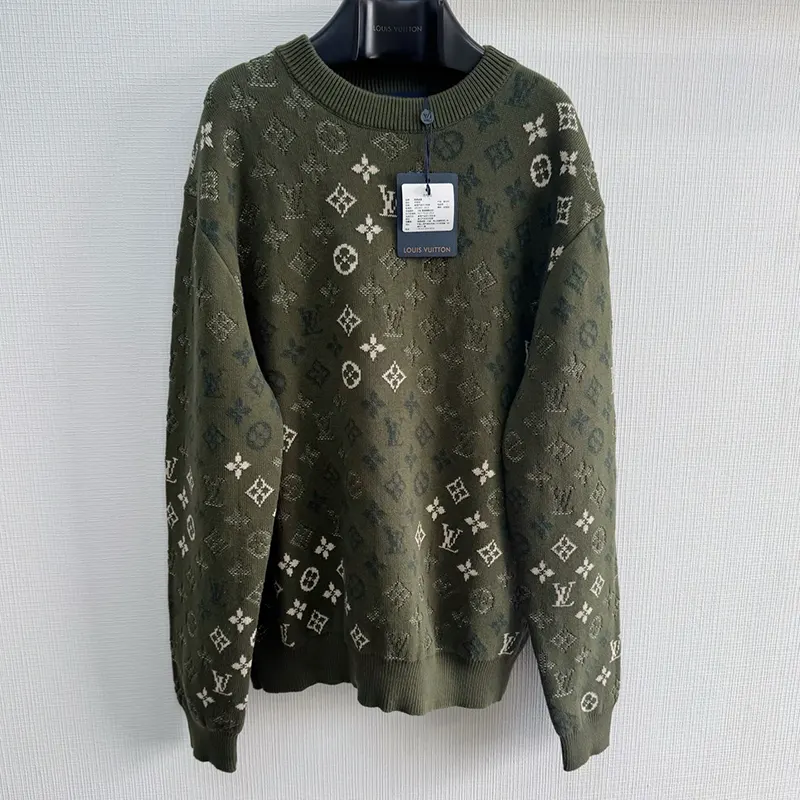 n級品 おすすめ ルイヴィトン モノグラム柄ウールカシミアセーター コピー 1AJBTL