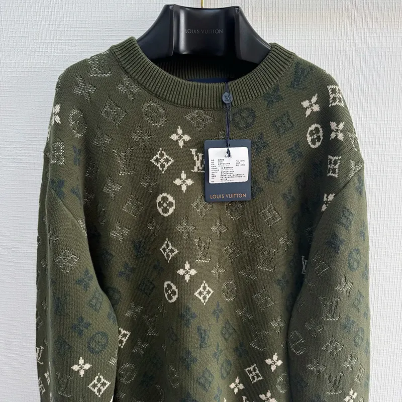 n級品 おすすめ ルイヴィトン モノグラム柄ウールカシミアセーター コピー 1AJBTL