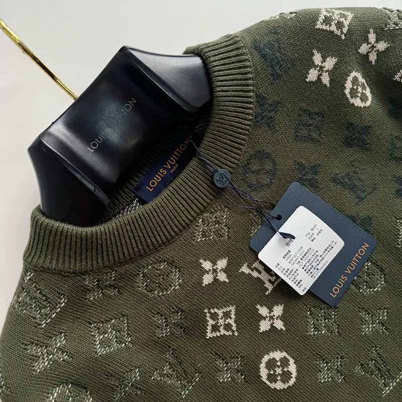 n級品 おすすめ ルイヴィトン モノグラム柄ウールカシミアセーター コピー 1AJBTL