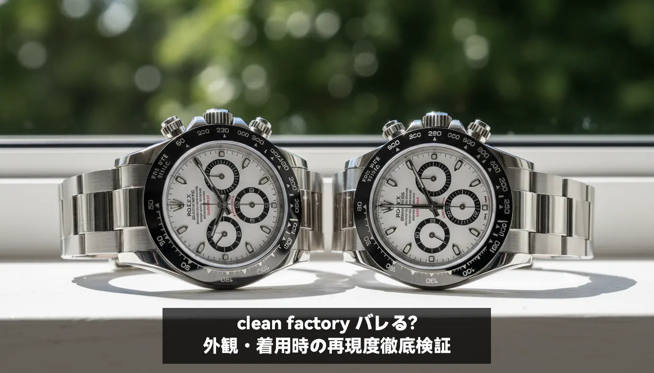 clean factory バレる？外観・着用時の再現度徹底検証