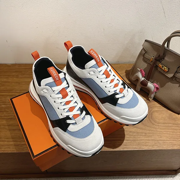【都会的でモダンな印象☆】エルメス Leader スニーカー N級品 H252863ZH