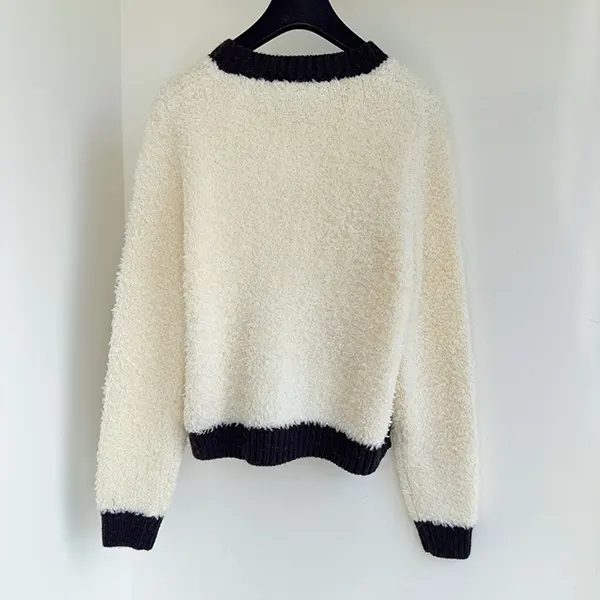 大人気!シャネル カーディガン ふわふわ モノトーン sha46299