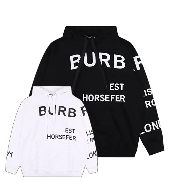 BURBERRY★ロゴ グラフィック コットン フーディ バーバリー ホースフェリー コットン パーカー