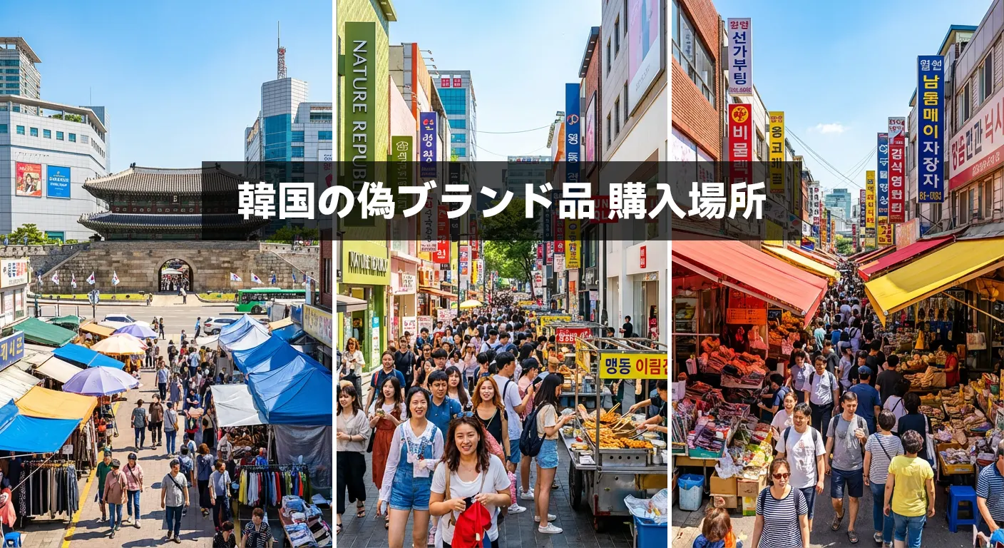 韓国の偽ブランド品 購入場所の代表格