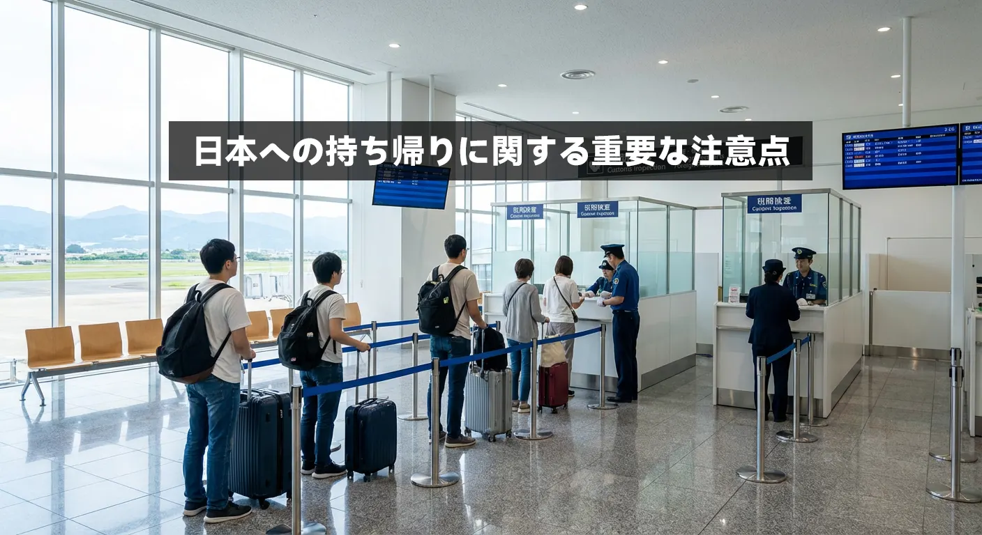 日本への持ち帰りに関する重要な注意点