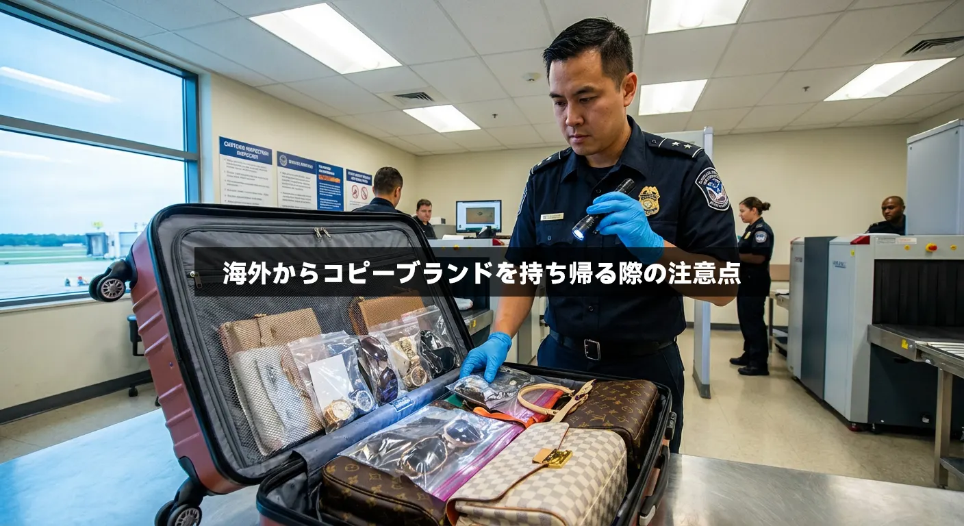 海外からコピーブランドを持ち帰る際の注意点