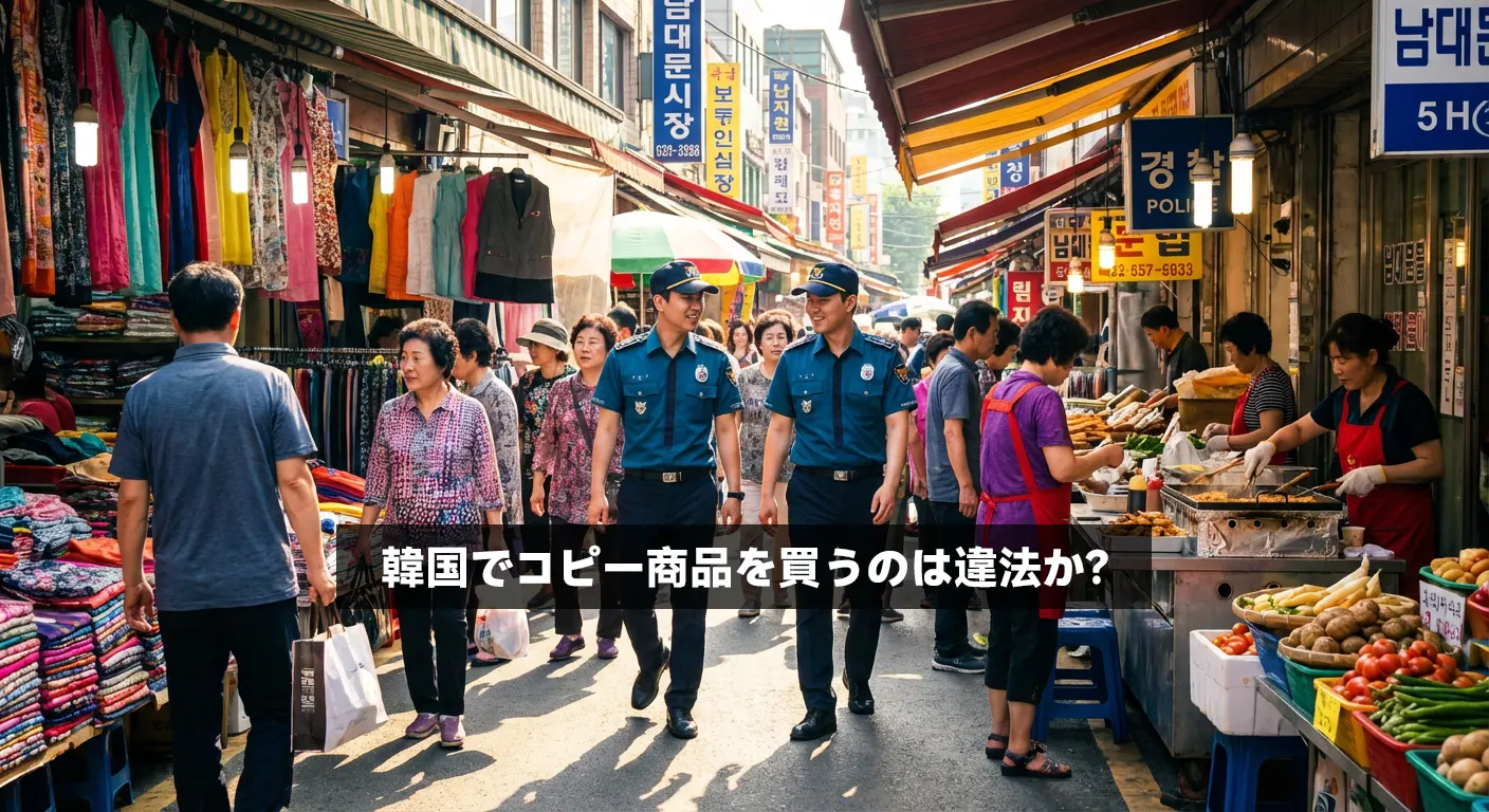 韓国でコピー商品を買うのは違法か?