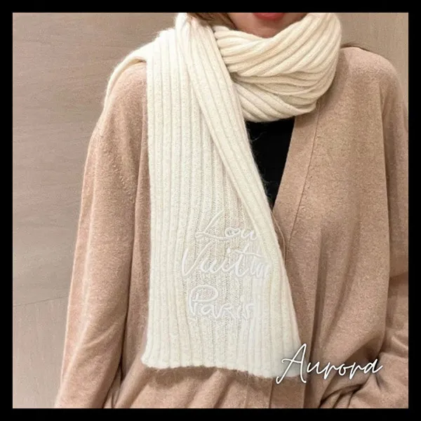 【シンプルで合わせやすい】◆ルイヴィトン コピー◆マフラー LV スクリプト M97309