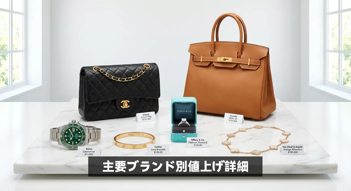 主要ブランド別値上げ詳細