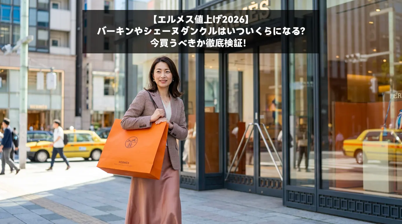 【エルメス値上げ2026】バーキンやシェーヌダンクルはいついくらになる？今買うべきか徹底検証！