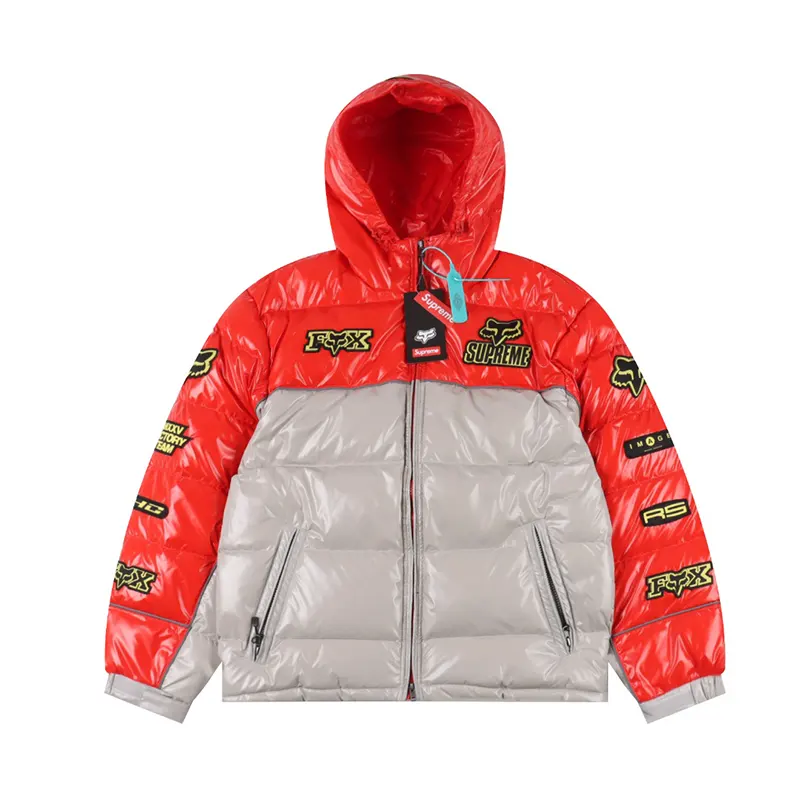 【大特価】シュプリーム フォックス レーシング シャイニー ダウン ジャケット Shs53899