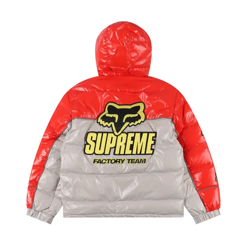 【大特価】シュプリーム フォックス レーシング シャイニー ダウン ジャケット Shs53899