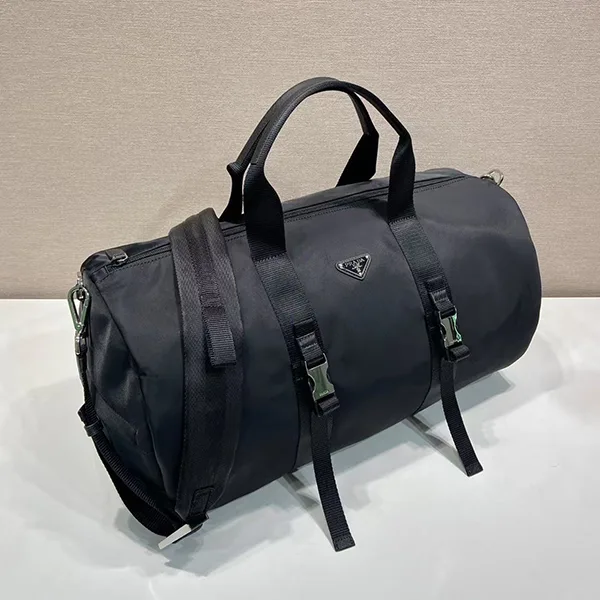 プラダ◆Re-Nylon×サフィアーノ コピー レザー ダッフルバッグ_ 2VC015973