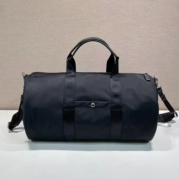 プラダ◆Re-Nylon×サフィアーノ コピー レザー ダッフルバッグ_ 2VC015973