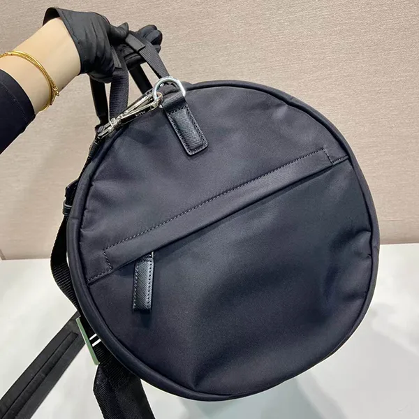 プラダ◆Re-Nylon×サフィアーノ コピー レザー ダッフルバッグ_ 2VC015973
