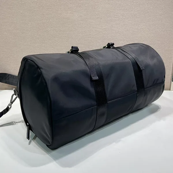 プラダ◆Re-Nylon×サフィアーノ コピー レザー ダッフルバッグ_ 2VC015973