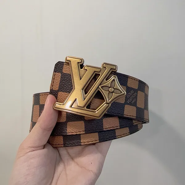 ルイヴィトン ベルト スーパーコピー・LV フラワー ダミエ 40MM vui40060