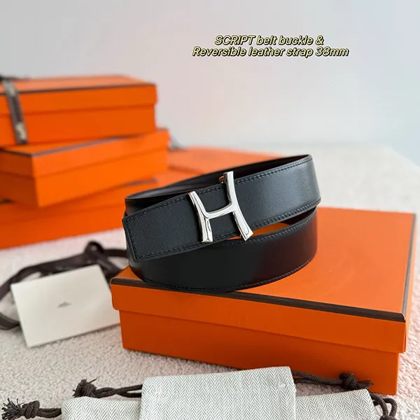 エルメススーパーコピー ベルトバックル 《スクリプト》 & レザーベルト(キット) 38mm H011891UB30