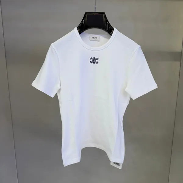 ♥『セリーヌ』トリオンフ Tシャツ コピー リブ編みコットン 新作 RX0IX1407