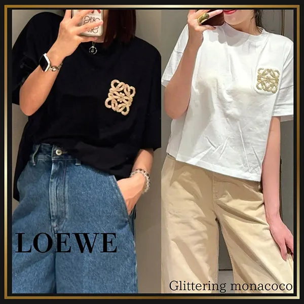 ロエベ ボクシーフィット Tシャツ コピー コットン S616Y22X59