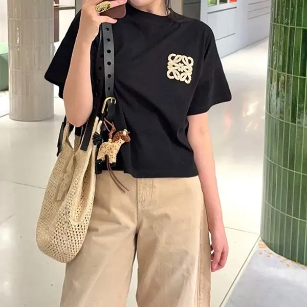 ロエベ ボクシーフィット Tシャツ コピー コットン S616Y22X59
