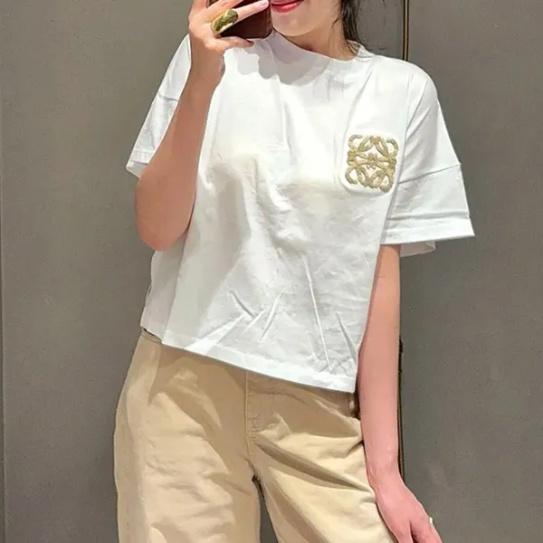 ロエベ ボクシーフィット Tシャツ コピー コットン S616Y22X59