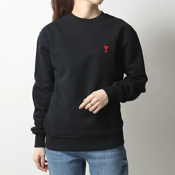 アミ パリス スウェット トレーナー コピー BFUSW001.730 レディース ハートロゴ スモール刺繍 トレーナー コットン カラー3色