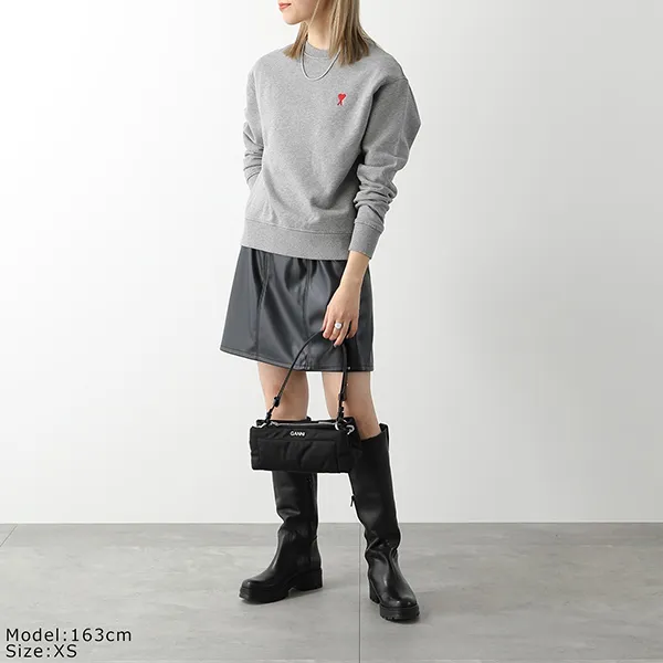 アミ パリス スウェット トレーナー コピー BFUSW001.730 レディース ハートロゴ スモール刺繍 トレーナー コットン カラー3色