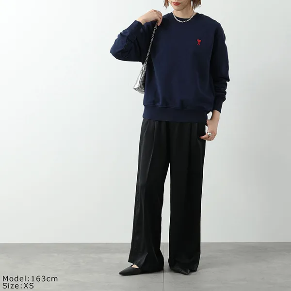 アミ パリス スウェット トレーナー コピー BFUSW001.730 レディース ハートロゴ スモール刺繍 トレーナー コットン カラー3色