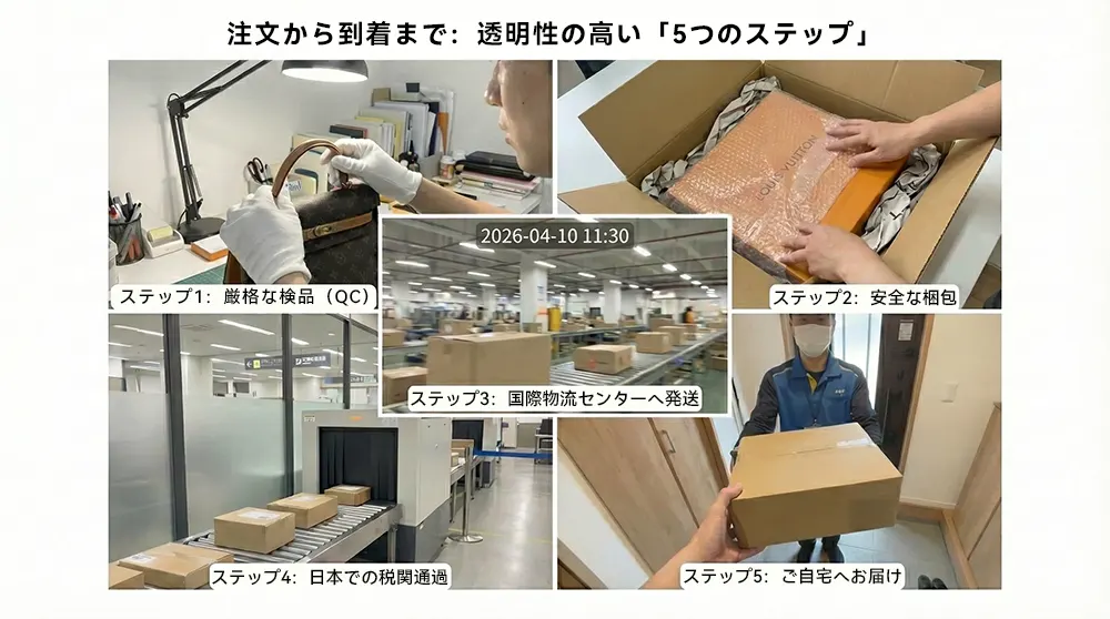 ankopi配送プロセスの全5ステップ