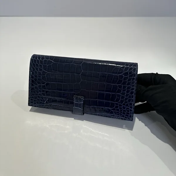 【新作 シンプル♪】エルメス ベアンスフレ アリゲーター 長財布 ert87305