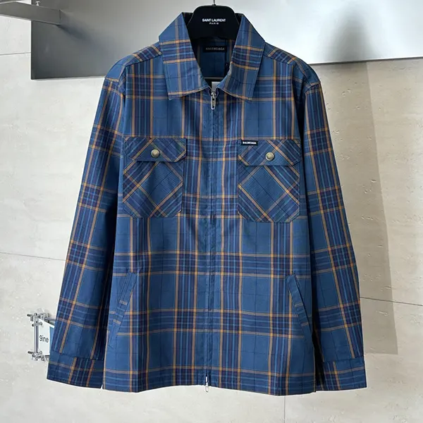 激安価格！バレンシアガ Zip-up Shirt 偽物 ジップアップ シャツ bap44859