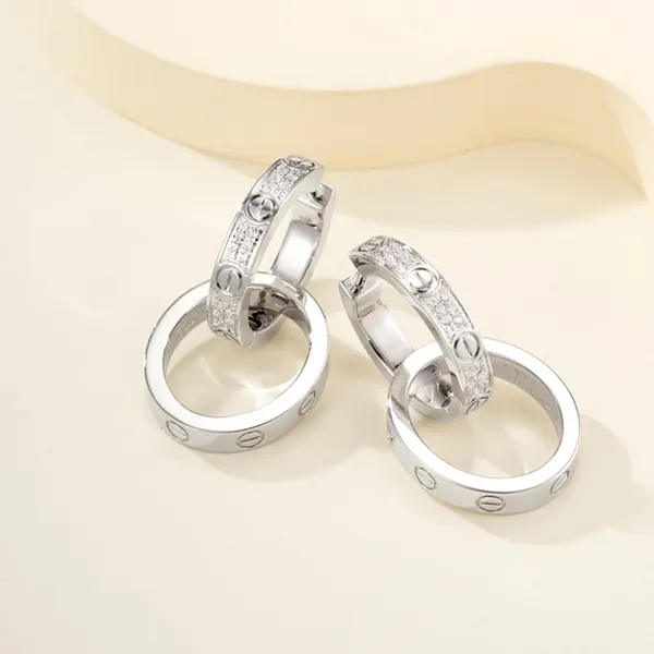 使い勝手良し カルティエ Love イヤリング マルチウェア セミパヴェ kaz56963