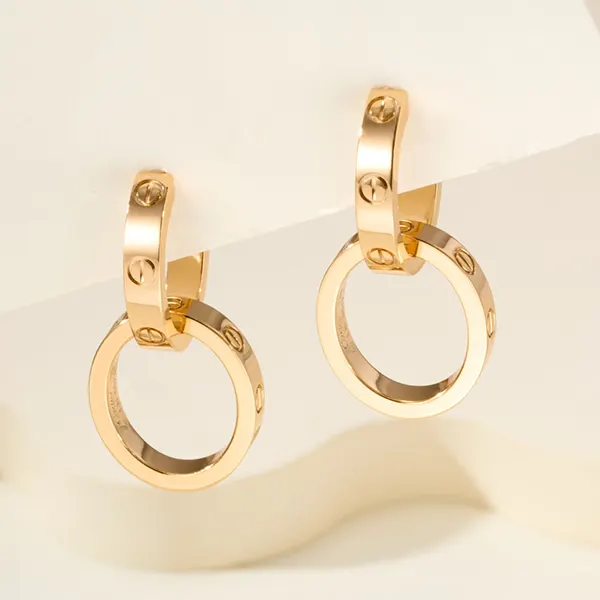 ★安心 カルティエ LOVE ピアス 偽物 18K YG トランスフォーマブル kaw73749